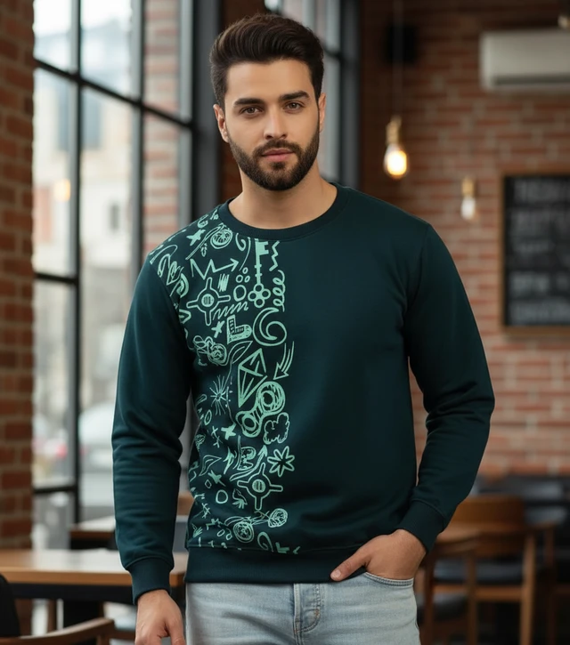 Spun Fleece Crew Neck Sweatshirt - XL