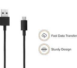 MI (XIAOMI) MI Type B/Micro USB 120cm fast Charging Cable - Black