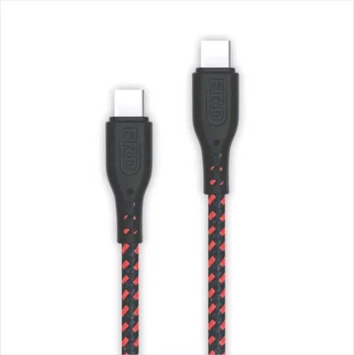 ERD UC - 217 USB C TO C BRAIDED CABLE 65W