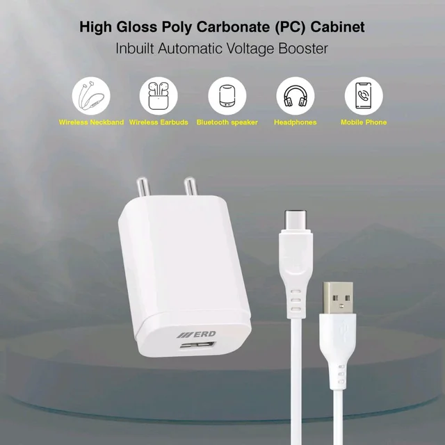 ERD TC-204 CHARGER USB C WHITE 15W