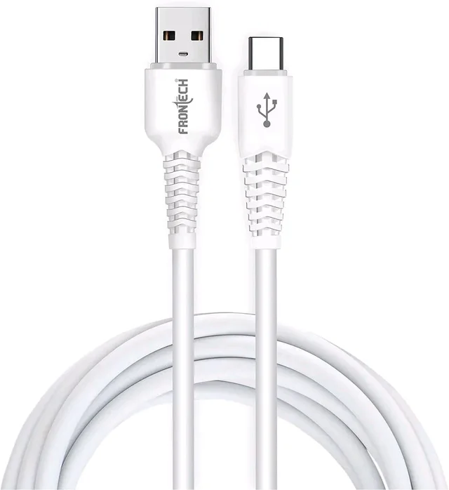 FRONTECH FRONECH USB to Type-C Charging & Data Cable | 1.0 Meter | - White