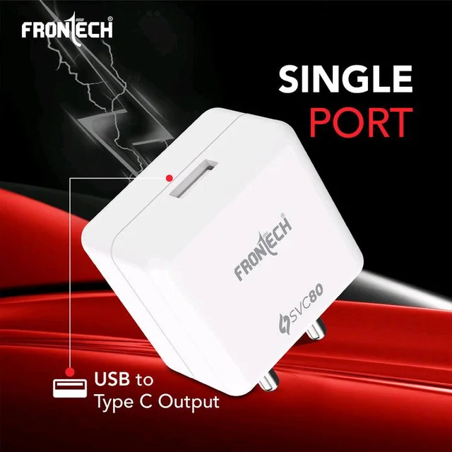 FRONTECH Frontech 80W SVC Fast Charger with USB to Type-C