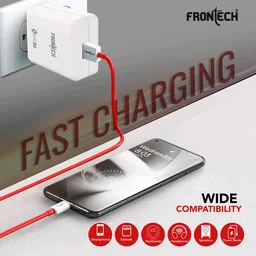 FRONTECH Frontech 80W SVC Fast Charger with USB to Type-C