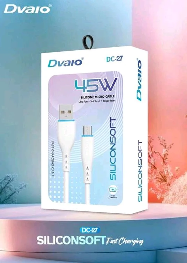 DC-27 45w High Quality Copper Silicon Micro Usb Cable 