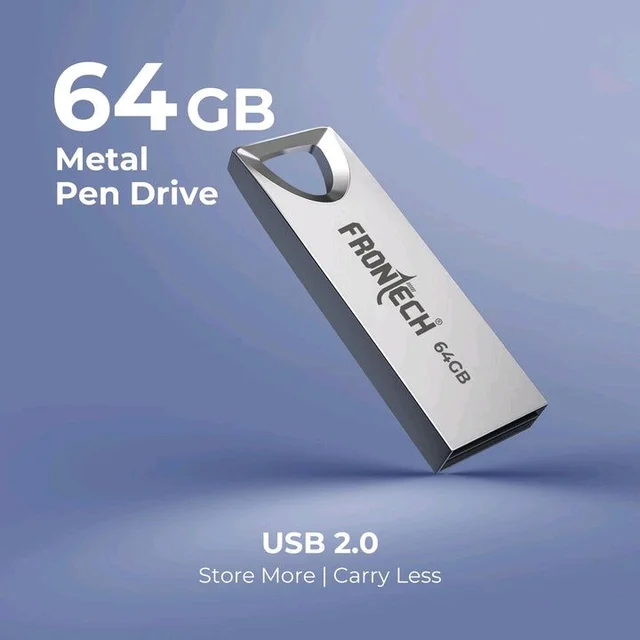 FRONTECH 2.0 PENDRIVE WITH 3 YEARS WARRANTY - FRONTECH 64GB PENDRIVE