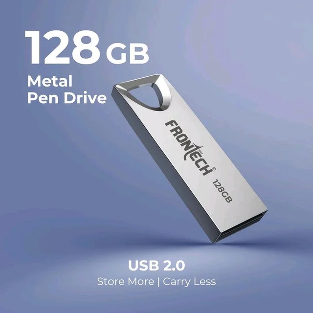 FRONTECH 2.0 PENDRIVE WITH 3 YEARS WARRANTY - FRONTECH 128GB PENDRIVE