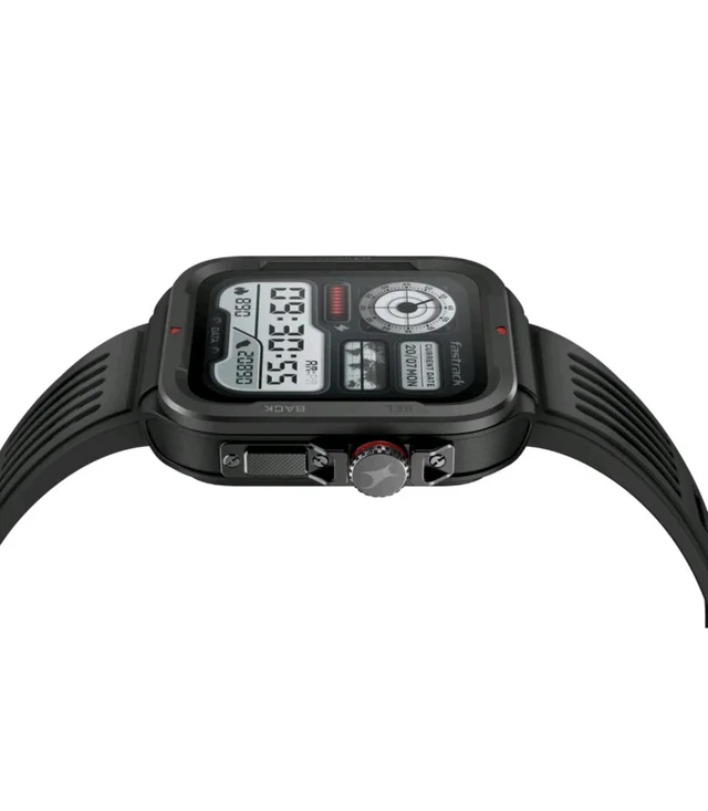 Fastrack Active Rugged Smartwatch with 1.83" UltraVU HD Display|SingleSync BT Calling|Functional Crown|100+ Sports Modes|AI Coach|Auto Multisport Recognition|AI Voice Assistant|24x7 Health Suite|IP68
