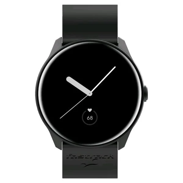 Fastrack Invoke Pro Smartwatch - Amoled Display ,Enhanced Calling, Split-Screen Navigation, Water-Resistant With Black Strap