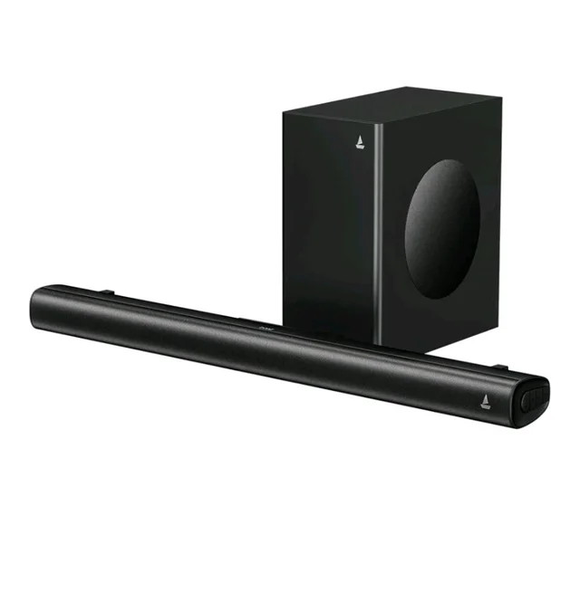 Boat boAt Aavante 2.1 2000, 200W, EQ Modes, Multi Compatibility, Premium Design, Remote Control, v5.4 Bluetooth Sound bar, Home Theatre Soundbar Speaker(Premium Black)