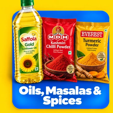 Oils, Masalas & Spices
