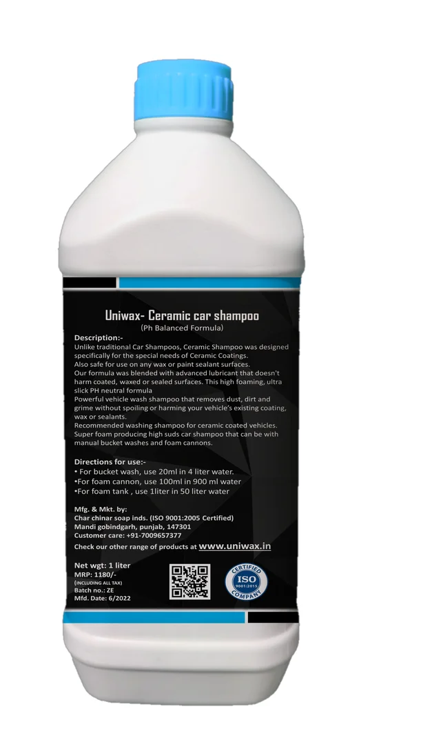 uniwax Premium Ceramic Car Shampoo – Ultra Shine & Protection - 1 kg