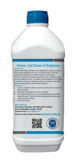 Uniwax Coil Cleaner Cleans Dirt, Dust, Oil, Grease & Rust - 1liter