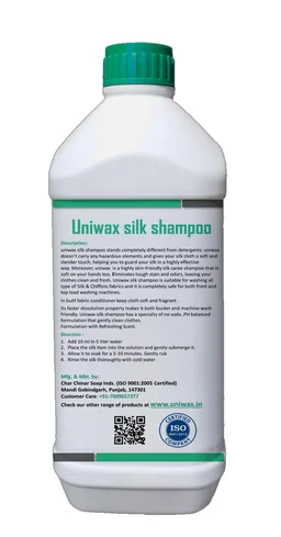 Uniwax Silk Cloth Cleaner / Chiffon Wash / Ladies Suit Shampoo - 1 kg
