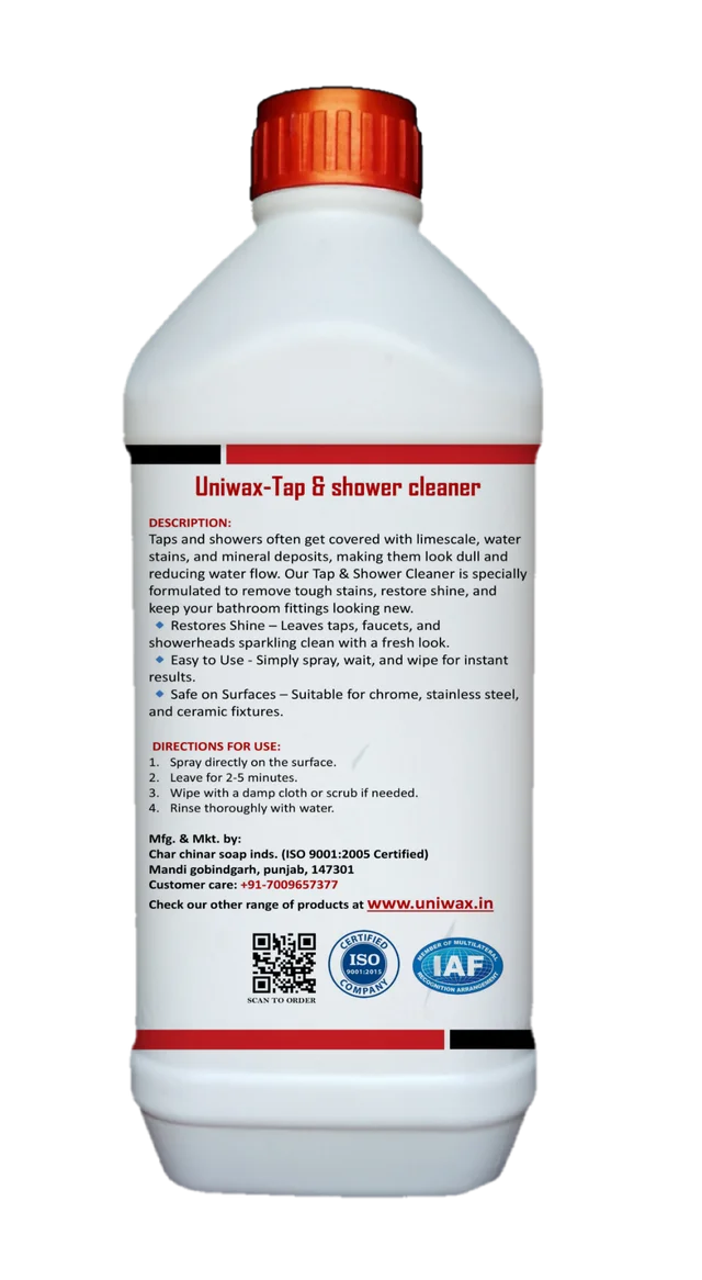 Tap & Shower Cleaner – Deep Cleaning Formula for Removes Limescale Stubborn Stains & Water Deposits - 1kg