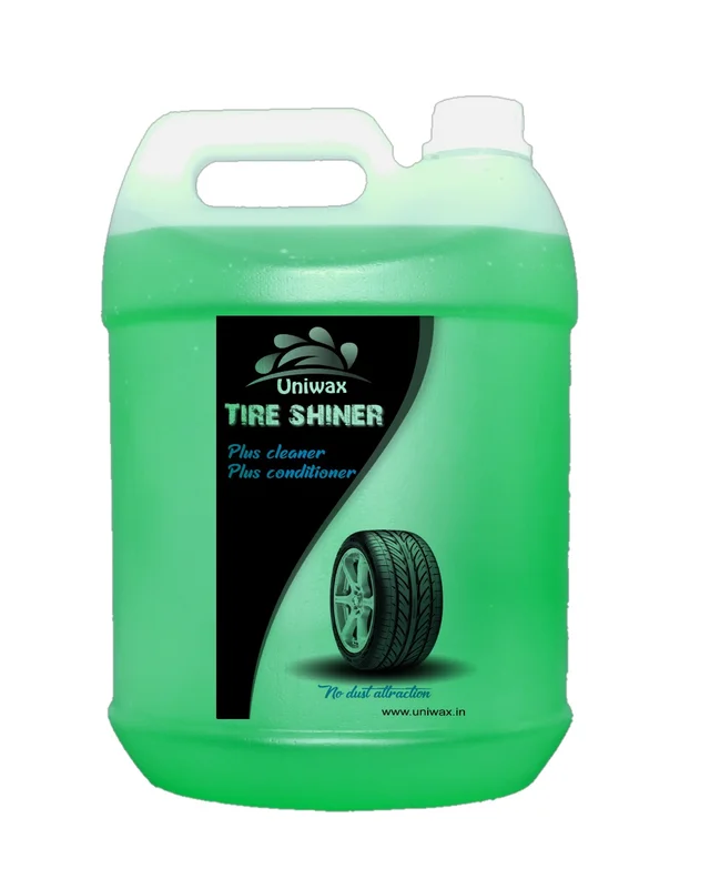 Uniwax Tyre Shine Gel | Deep Black Gloss & UV Protection | Long-Lasting Shine & Protection - 5kg