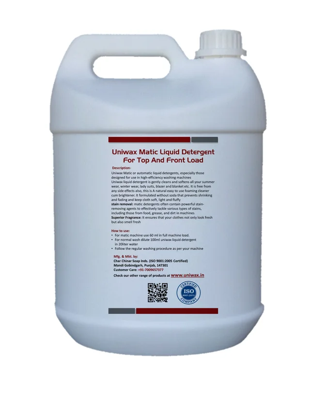Matic Top and front Load Premium Liquid Detergent - 5 liter
