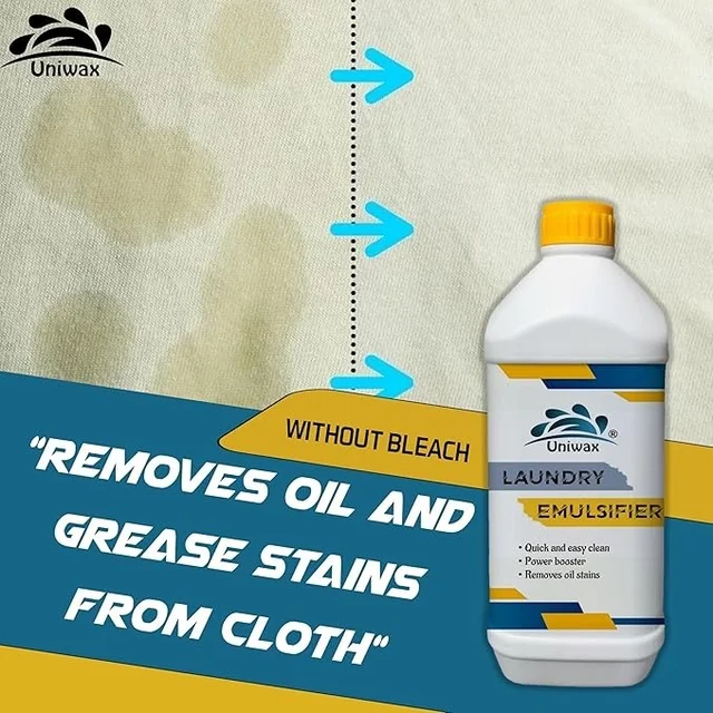 Uniwax Laundry Emulsifier / Detergent Booster and Oil Stain Remover - 200ml