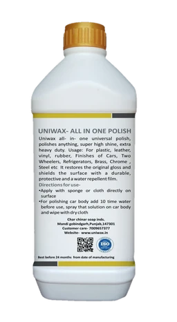 uniwax all in one cleaner and all in one polish - 1-1 kg each