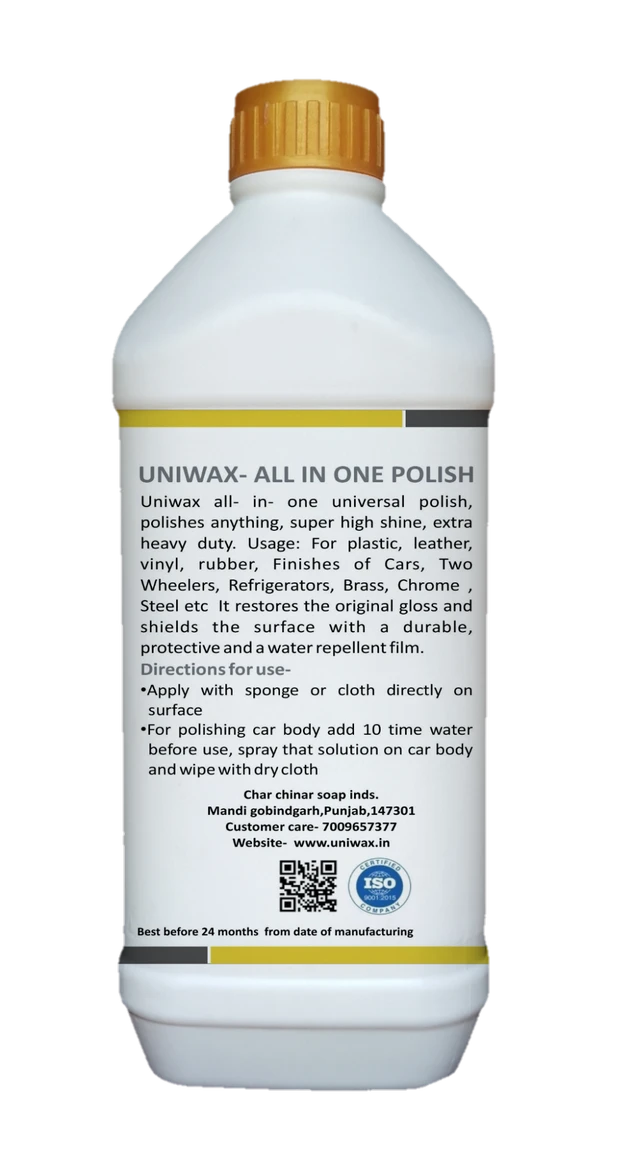 uniwax all in one cleaner and all in one polish - 1-1 kg each