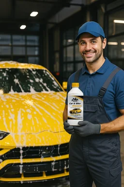 Uniwax Car & Bike Shampoo Foam-Rich Cleaner with Protective Wax Coating - 5kg