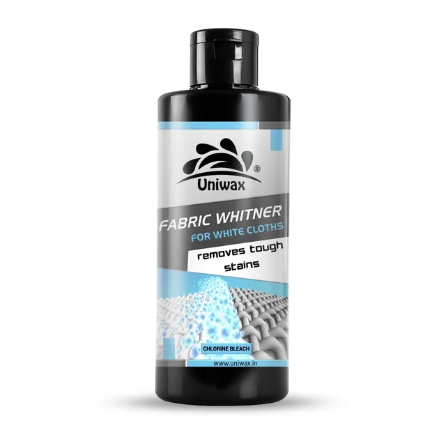Fabric Whitener Liquid for White Clothes | Removes Yellow Stains & Brightens Fabrics | Chlorine Bleach for Machine & Bucket Wash | Deep Cleaning Laundry Whitener | 200 ml