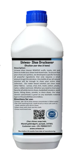 Uniwax Premium Shoe Care Combo – Cleaner + Polish (1 kg each) - 1-1 kg each