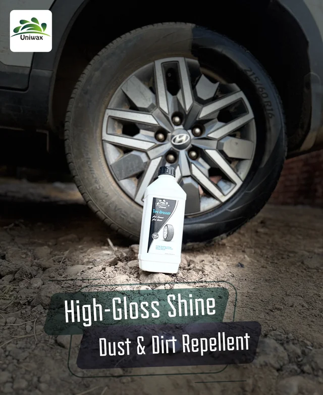 UniWax Tyre Polish – Long-Lasting Shine & Protection – Restores Faded Tires & Resists Dust - 5 kg