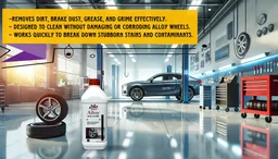 Uniwax Alloy Wheel Cleaner – Powerful Brake Dust & Grime Remover | Safe for All Wheels | Fast-Acting Spray for Deep Cleaning & Shine - 1kg
