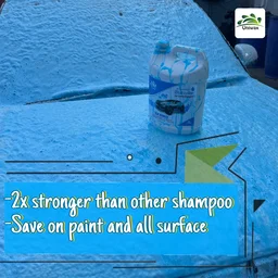 Uniwax Blue Foam Shampoo produces a thick, stable foam for superior cleaning. - 5kg, blue