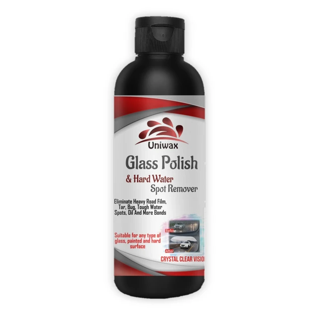 Uniwax Glass Polish Hardwater Remover Glass Cleaner Glass Stain Remover 