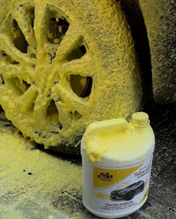 Uniwax blue color foam wash waUniwax Color Foam Wash with Wax Car Shampoo | High Foaming Car Wash Soap | Removes Dirt & Grime | Adds Shine & Water Beading | Safe for All Vehicle Paints | pH Balancedith wax colour foam car wash shampoo - 1kg, Yellow