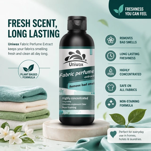 Uniwax Fabric Perfume Concentrate | Long-Lasting Clothing Scent & Fabric Freshener - 200 ml