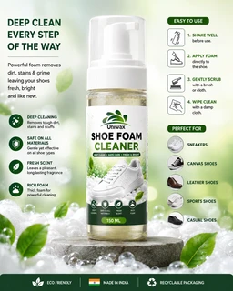 Uniwax Shoe Foam Cleaner – Powerful Deep Cleaning for All Types of Shoes