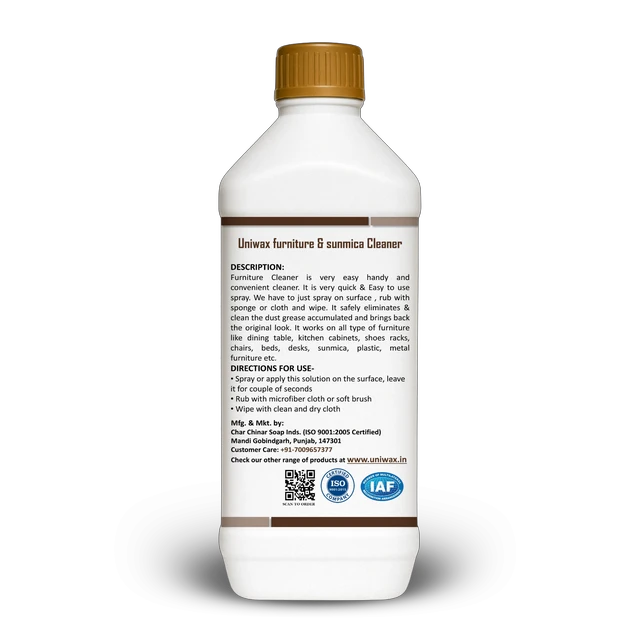 Uniwax- U14 Sunmica and Furniture Cleaner| Furniture Cleaner Liquid Spray - 1 kg