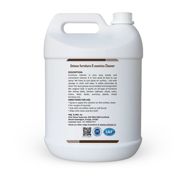 Uniwax- U14 Sunmica and Furniture Cleaner| Furniture Cleaner Liquid Spray - 5 kg