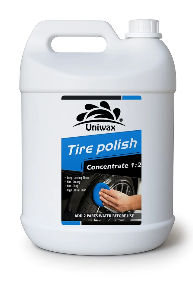 Uniwax Tyre Polish (1:2 Concentrate) – Deep Black Finish & Protection - 5 Kg