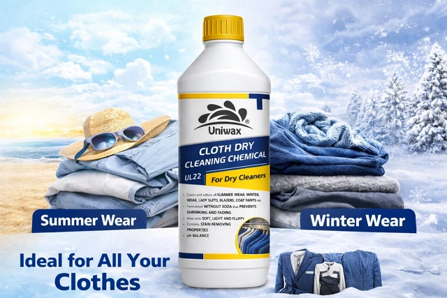 uniwax cloth dry cleaning chemical concentrate UL22 , Fabric Dry Cleaning Solution | Professional Garment Cleaner | No Shrinkage Formula | Safe for All Fabrics - 1kg