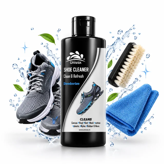 uniwax shoe cleaner concentrate Instant Stain & Dirt Remover | Safe for Leather, Canvas & Sneakers - 200ml