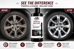 Uniwax Alloy Wheel Cleaner – Powerful Brake Dust & Grime Remover | Safe for All Wheels | Fast-Acting Spray for Deep Cleaning & Shine - 200ml