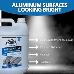 Uniwax Aluminum Cleaner Hard Brightener & Oxidation Remover | Heavy-Duty Industrial Cleaner - 5 kg