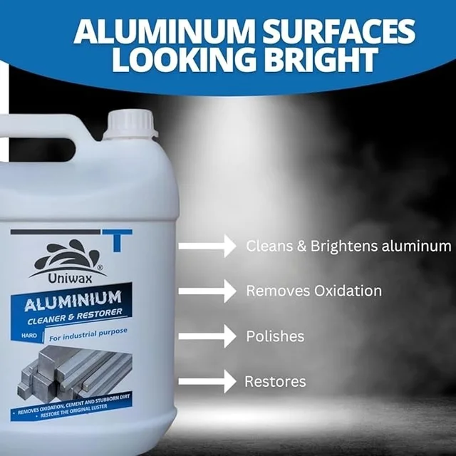 Uniwax Aluminum Cleaner Hard Brightener & Oxidation Remover | Heavy-Duty Industrial Cleaner - 5 kg
