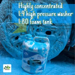 Uniwax Blue Foam Shampoo produces a thick, stable foam for superior cleaning. - 5kg, blue