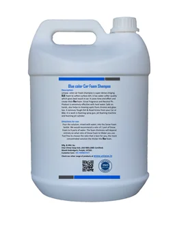 Uniwax Blue Foam Shampoo produces a thick, stable foam for superior cleaning. - 5kg, blue