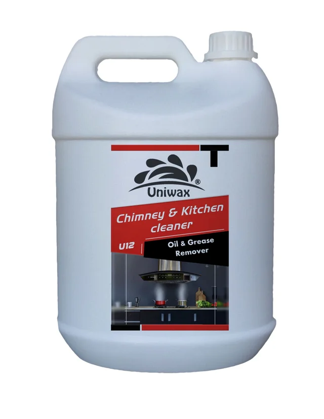 Uniwax Chimney and Kitchen Cleaner U12 remove tough grease, oil, and soot. - 5 liter