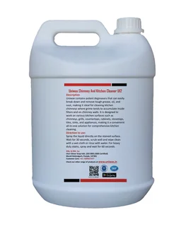 Uniwax Chimney and Kitchen Cleaner U12 remove tough grease, oil, and soot. - 5 liter
