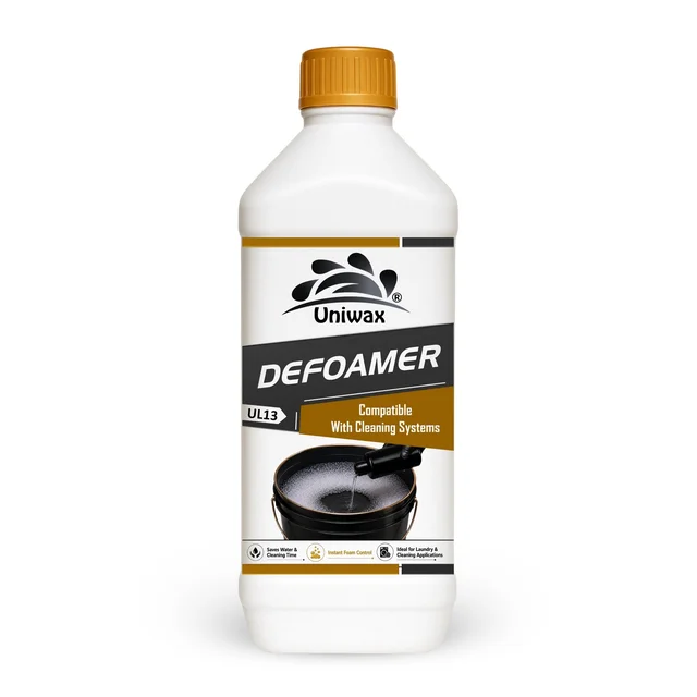 Uniwax Defoamer for Laundry & Industrial Cleaning | Instant Foam Control | Anti Foam Liquid for Detergent Systems | Fast Acting Foam Remover - 1kg
