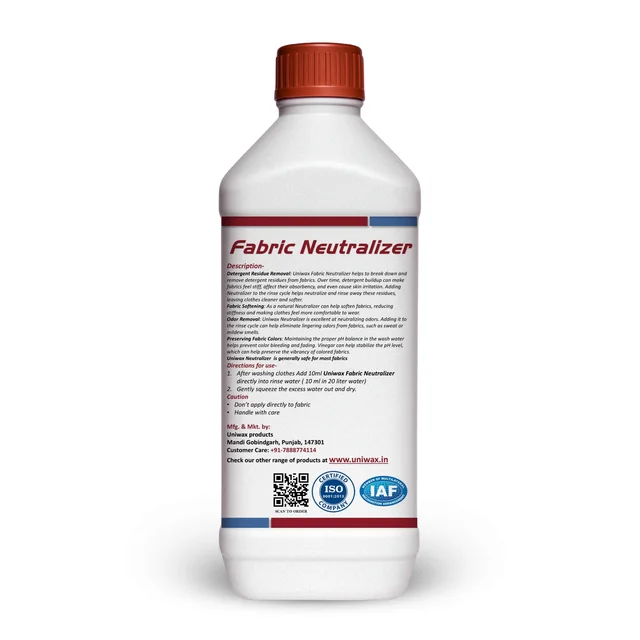 Fabric neutralizer vinegar concentrated color safe - 1 liter