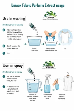 Uniwax Fabric Perfume Concentrate | Long-Lasting Clothing Scent & Fabric Freshener - 200 ml
