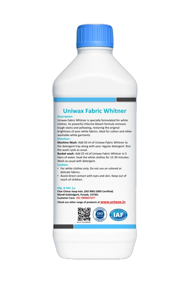 Uniwax Fabric Whitener, Stain Remover - 1 kg