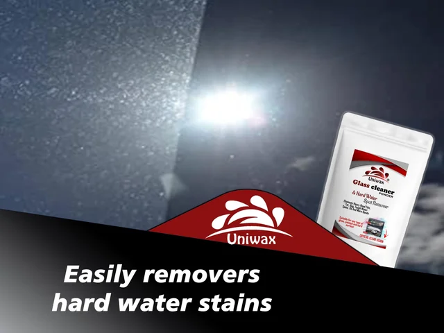 Glass Cleaner Powder Glass Hardwater Remover and Car Headlight Cleaner Removes Yellowish - 200 gram
